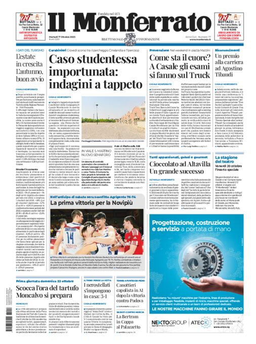 Il Monferrato - Edizione 77 del 17/10/2023